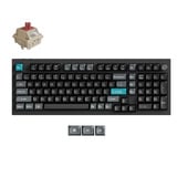 Keychron Q5 Ultra-M3 8K Wireless Custom Mechanical Keyboard Zwart, US lay-out (QWERTY), Keychron Silk POM Red, 96%, RGB, Hot swap, 8K, 2.4 GHz | Bluetooth 5.2 | USB-C