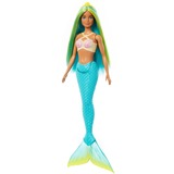 Mattel Barbie Dreamtopia - Zeemeerminpop - Blauw en geel haar en turquoise staart 