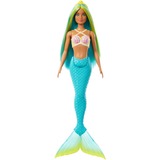 Mattel Barbie Zeemeerminpop met blauw en geel haar en turquoise staart 