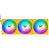 Thermaltake CT120 EX Reverse ARGB Sync PC Cooling Fan Bumblebee (3-Fan Pack) case fans Geel, 3 stuks, 120 x 120 x 25 mm, PWM