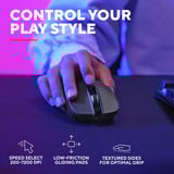 Trust GXT 931 Ybar Draadloze gamingmuis Zwart, 200 - 7.200 dpi, 2.4GHz / Bluetooth / USB