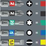 Wera Wera Tool-Check Modular Imperial 1 bitset Zwart/groen