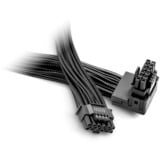 be quiet! 12V-2x6 / 12VHPWR 90° PCI-E Reversed Kabel Zwart, 70cm
