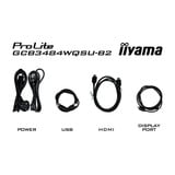 iiyama G-Master Red Eagle GCB3484WQSU-B2 34" Curved UltraWide gaming monitor Zwart, HDMI, DisplayPort, USB, Audio, AMD Free-Sync, Dual Mode