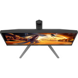 AOC Q27G4ZD QD‑OLED 27" gaming monitor Zwart/rood, 1x HDMI, 1x DisplayPort, USB-A, USB-B, 240 Hz