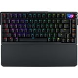 ASUS ROG Azoth Extreme RGB mechanisch gaming toetsenbord Zwart, US lay-out (QWERTY), ROG NX Snow, 75%, RGB leds, Hot-swappable, PBT Double-shot, Bluetooth | 2.4GHz | USB 2.0