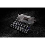 ASUS ROG Azoth Extreme RGB mechanisch gaming toetsenbord Zwart, US lay-out (QWERTY), ROG NX Snow, 75%, RGB leds, Hot-swappable, PBT Double-shot, Bluetooth | 2.4GHz | USB 2.0