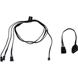 Alphacool Digital RGB LED Y-kabel 3-weg met JST male connector Zwart, 60cm