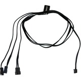 Alphacool Digital RGB LED Y-kabel 3-weg met JST male connector Zwart, 60cm
