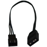 Alphacool Digital RGB LED Y-kabel 3-weg met JST male connector Zwart, 60cm