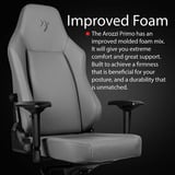 Arozzi Primo - Full Premium Leather - Anthracite gamestoel Antraciet