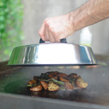 Char-Griller Flat Iron Smeltkoepel deksel Roestvrij staal