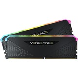 Corsair Vengeance RGB RS 16 GB DDR4-3200 (2x 8 GB) werkgeheugen Zwart, CMG16GX4M2E3200C16, XMP 2.0
