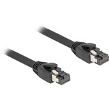 DeLOCK Cat.8.1 netwerkkabel Zwart, 1 meter, S/FTP, RJ-45