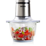 Domo DO9244MC Maxi-chopper met glazen kom hakmolen Zilver/transparant