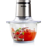 Domo DO9244MC Maxi-chopper met glazen kom hakmolen Zilver/transparant