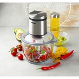 Domo DO9244MC Maxi-chopper met glazen kom hakmolen Zilver/transparant