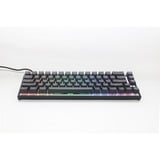 Ducky Mecha Pro SF RGB mechanisch toetsenbord Zwart, US lay-out (QWERTY), Cherry MX Silent Red, 65%, RGB leds, PBT double-shot