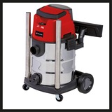 EINHELL Accu Nat-/Droogzuiger TE-VC 36/25 Li S-Solo nat- en droogzuiger Rood/roestvrij staal, Accu en oplader niet inbegrepen 