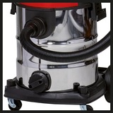 EINHELL Accu Nat-/Droogzuiger TE-VC 36/25 Li S-Solo nat- en droogzuiger Rood/roestvrij staal, Accu en oplader niet inbegrepen 