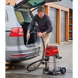 EINHELL Accu Nat-/Droogzuiger TE-VC 36/25 Li S-Solo nat- en droogzuiger Rood/roestvrij staal, Accu en oplader niet inbegrepen 