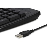 Kensington Pro Fit Afwasbaar USB Toetsenbord Zwart, US lay-out