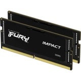 Kingston FURY Impact 32 GB DDR5-5600 (2x 16 GB) laptopgeheugen Zwart, KF556S40IBK2-32, SO-DIMM