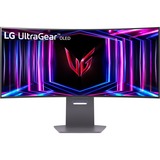 LG UltraGear OLED 34GS95QE-B 33.9" Curved UltraWide gaming monitor Zwart/paars, 2x HDMI, DisplayPort, 2x USB-A, USB-B, 240 Hz