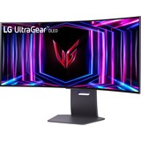 LG UltraGear OLED 34GS95QE-B 33.9" Curved UltraWide gaming monitor Zwart/paars, 2x HDMI, DisplayPort, 2x USB-A, USB-B, 240 Hz