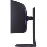 LG UltraGear OLED 34GS95QE-B 33.9" Curved UltraWide gaming monitor Zwart/paars, 2x HDMI, DisplayPort, 2x USB-A, USB-B, 240 Hz