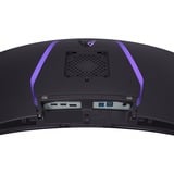 LG UltraGear OLED 34GS95QE-B 33.9" Curved UltraWide gaming monitor Zwart/paars, 2x HDMI, DisplayPort, 2x USB-A, USB-B, 240 Hz