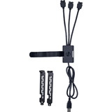 Lian Li Interne USB 2.0 1-naar-3 Hub splitterkabel Zwart