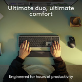 Logitech MX Keys S Combo for Mac, desktopset Grijs/zwart, US-International, Bluetooth Low Energy