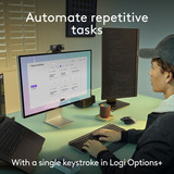 Logitech MX Keys S Combo for Mac, desktopset Grijs/zwart, US-International, Bluetooth Low Energy