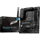 MSI PRO B760-P WIFI DDR4 socket 1700 moederbord RAID, 2.5 Gb-LAN, WiFi, BT, Sound, ATX