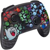 PowerA Enhanced Wireless Controller for Nintendo Switch with Lumectra - Mario Peek-A-Boo Zwart/wit