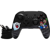PowerA Enhanced Wireless Controller for Nintendo Switch with Lumectra - Mario Peek-A-Boo Zwart/wit
