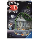 Ravensburger 3D puzzel - Spookhuis/Haunted House by night 