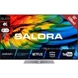 Salora 55QLED440A 55" Ultra HD QLED-tv Zwart, 3x HDMI, Smart TV, WLAN, RJ-45, CI+, Sound