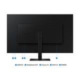 Samsung ViewFinity S7 S70D UHD 37" 4K monitor Zwart, 1x DisplayPort, 1x HDMI, 1x USB-A, 1x RJ-45