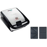 Tefal Snack Collection SW852D multisnack met verwisselbare platen snackmaker Roestvrij staal/zwart