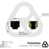 Thermal Grizzly DeltaMate Extender - MF14 verbinding Zwart