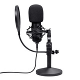 Trust GXT 269 Emita II Streamingmicrofoon Zwart, met tafelstandaard