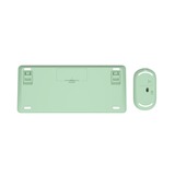 Trust Lyra Multi-Device Wireless Keyboard & Mouse, desktopset Groen, US lay-out, Scissor switches, 800 - 1.600 dpi, 2,4 GHz USB, Bluetooth, 65%