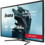 iiyama G-Master Red Eagle G4380UHSU-B2 42.5" 4K UHD gaming monitor Zwart, 144 Hz, HDMI, DisplayPort, USB-C, Audio 