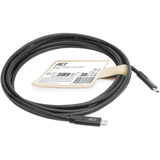 ACT Connectivity USB 3.0 10Gbps 60W USB Type-C kabel, 3 meter Zwart