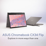 ASUS Chromebook CX34 Flip CB3401FBA-LZ0187 14"  2-in-1 laptop Grijs | Core i5-1235U | Iris Xe Graphics | 16 GB | 256 GB SSD | Touch