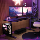 Arozzi Arena Gaming Desk - Purple Paars/zwart