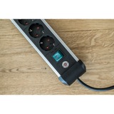 Brennenstuhl Premium-Alu-Line stekkerdoos 12-voudig stekkerdoos Zwart/zilver