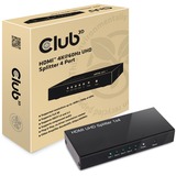 Club 3D HDMI 2.0 UHD Splitter 4 ports hdmi splitter Zwart